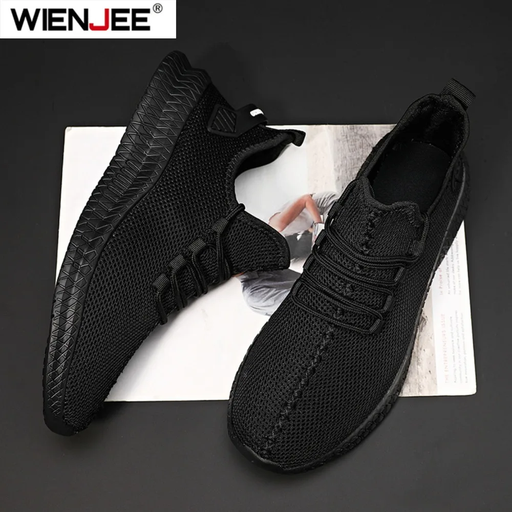 Men's Non-Slip Casual Sneakers Breathable Outdoor Jogging Training Hiking Sports Running Outdoor Weave Knit Lace Up Shoes image 6