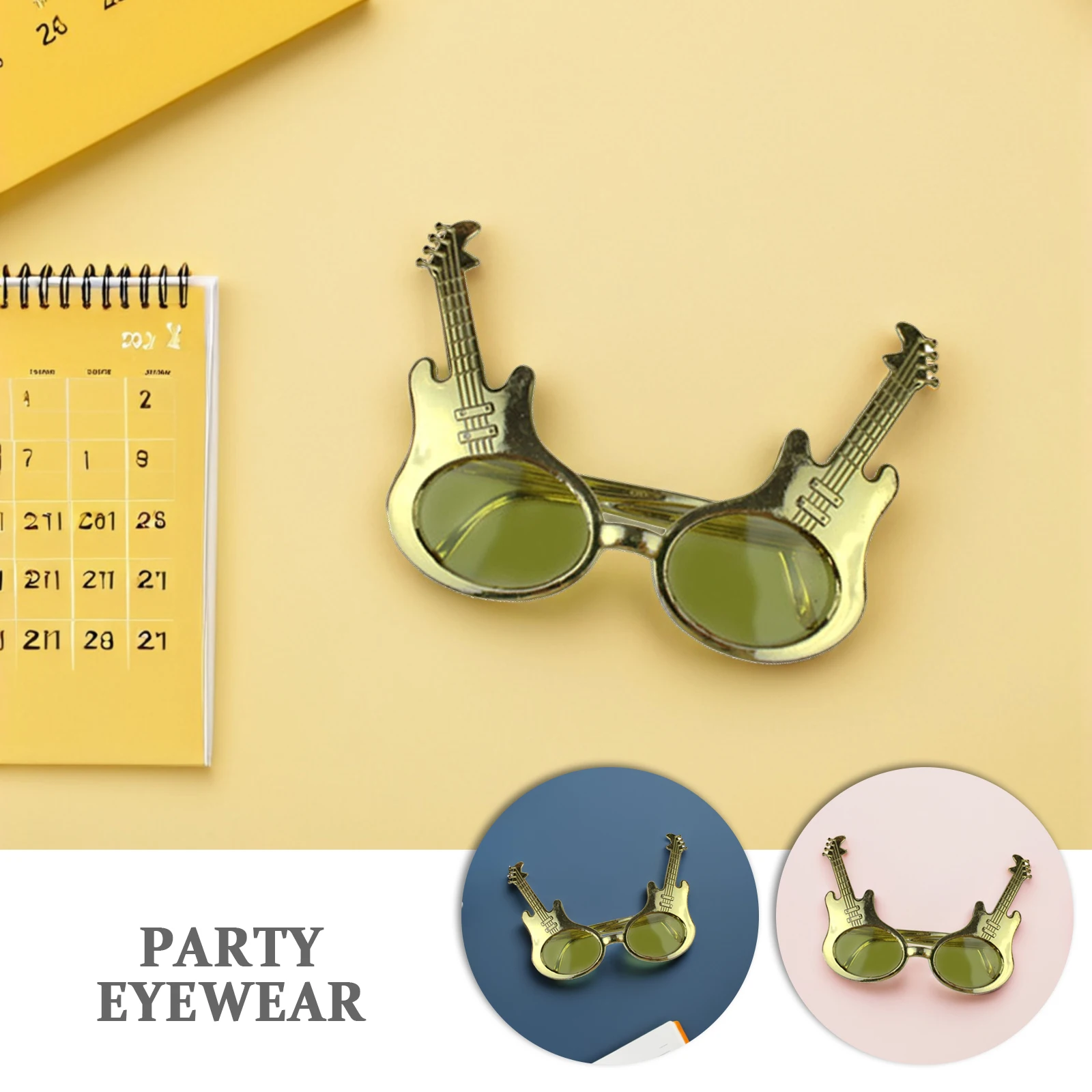 

6Pcs Decorative Party Glasses Lightweight Practical Plastic Cosplay Photo Props Party Glasses Photo Props Unique Eyeglasses