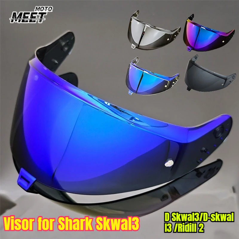 

D Skwal3 Visor Lens for Shark Skwal3 D-skwal I3 SunGlass VZ400 Helmet Visors Shield Ridill 2 Windshield Helmet Replacement Lens