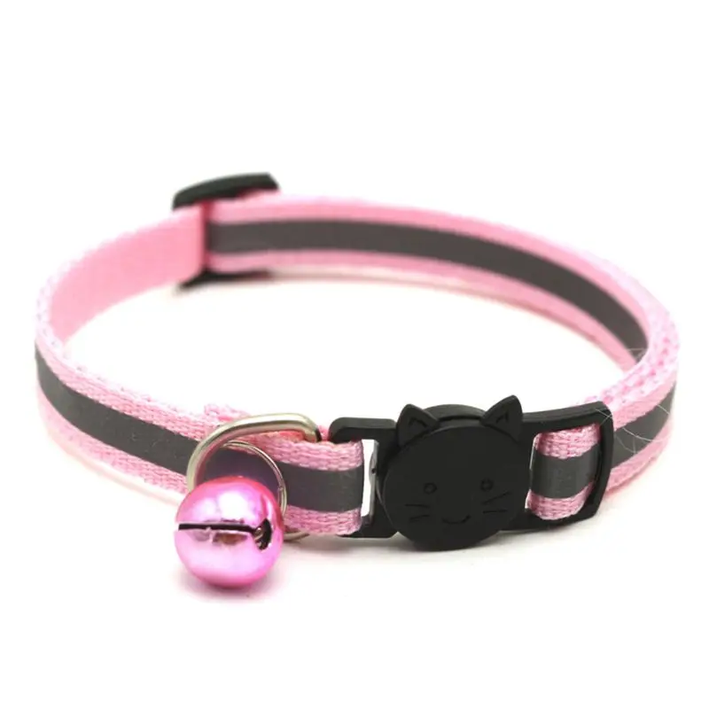 12 Pcs Reflective Dog Collar with Safety Locking Buckle Adjustable Pet Collars