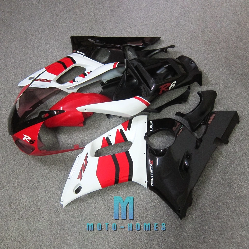 100% Fit Injection Fairings for YAMAHA YZFR6 1998 1999 2000 2001 2002 ABS Plastic Fairing Kits YZF-R6 98-02 Wrecked Rebuild Bike