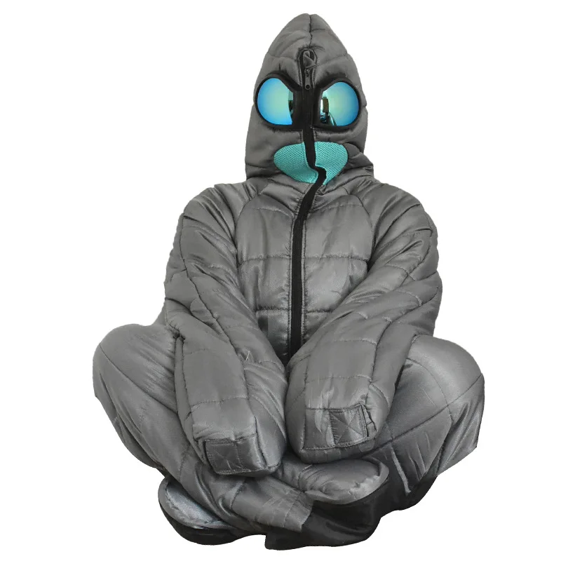 Alien walkable sleeping bag humanoid human sleeping bag mummy warm camping sleeping bag hospital escort