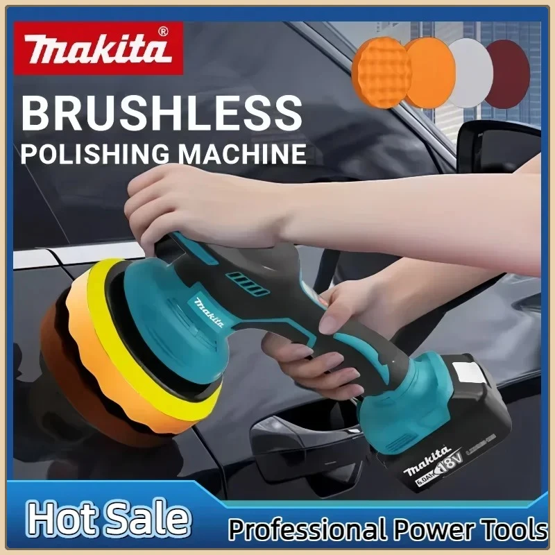ماكيتا 18 فولت-20 فولت بطارية لاسلكية 8 التروس سيارة الكهربائية الملمع آلة الصبح إصلاح اللاسلكية التلميع الملمع #2