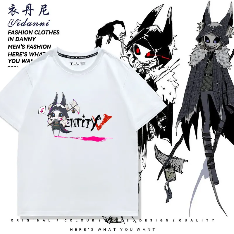 

Anime Identity Ⅴ Hunter Ithaqua Cosplay Summer Cartoon Men Women Unisex Loose Short Sleeve T-shirt Round Neck Fashion Tops