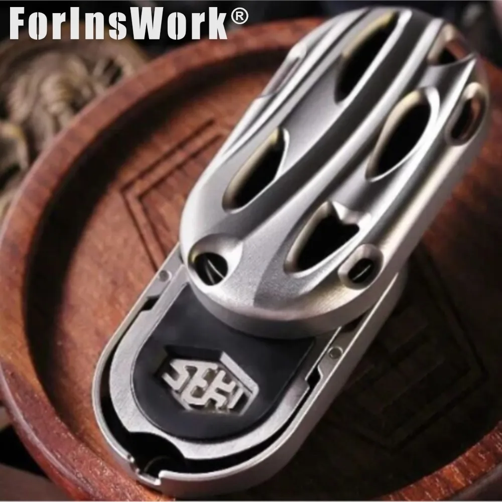 SEKI Lag Magnetic Feedback Push Slider Stainless Steel Sandblasting Black Plating Magnetic Toys Metal Fidgets Toys