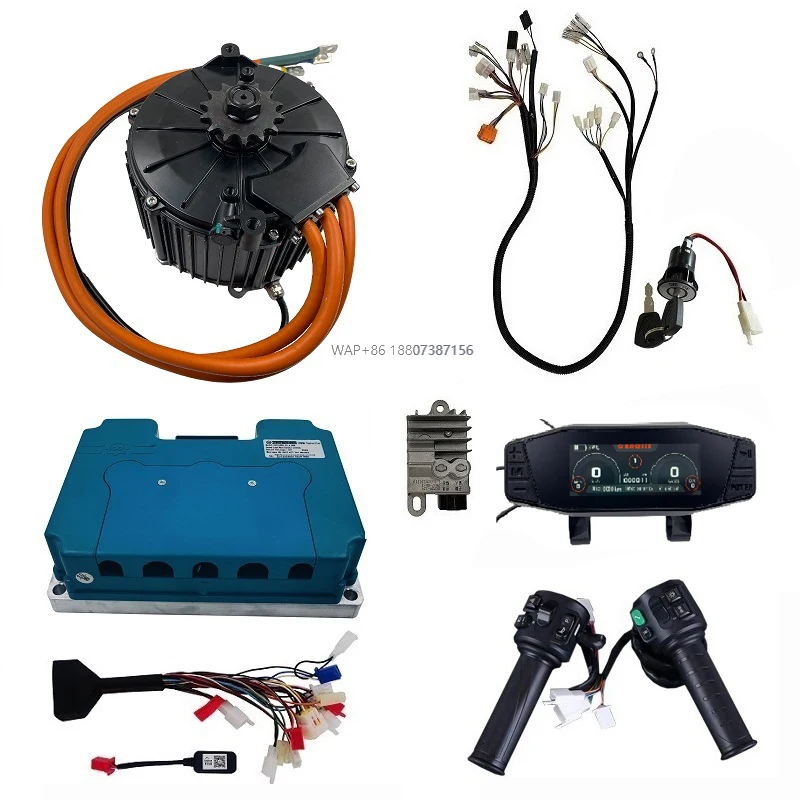10000W Electric Mid-drive Motor Power Train Kits With Fardriver Controller and TFT Display for off Road Dirt Bike