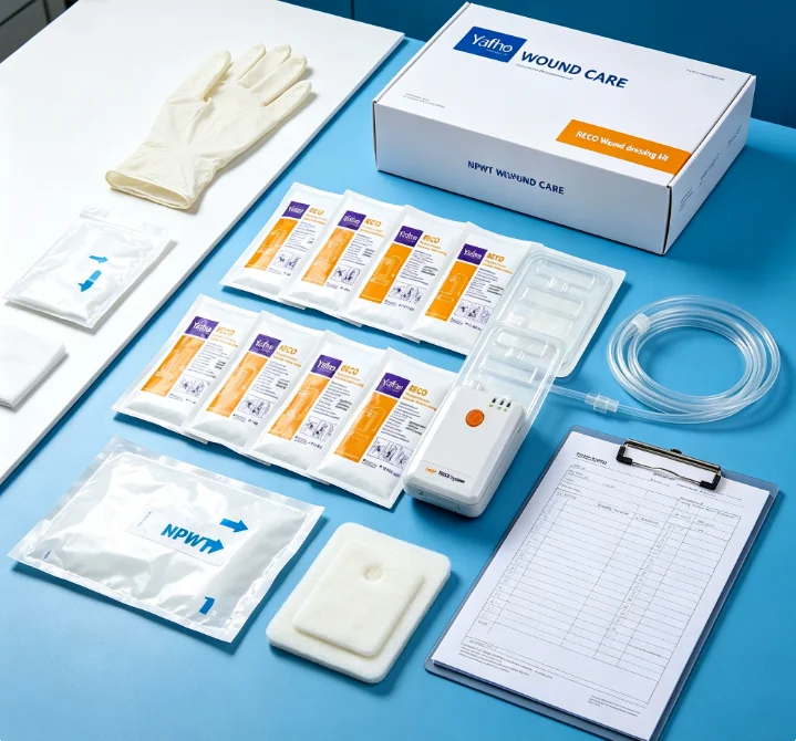 Home-Use Negative Pressure Wound Therapy Kit - Multiple Size Options Practical Medical Supplies for Household Wound Care Managem