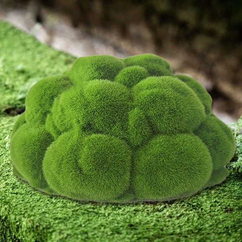 Artificial Plant Moss Ball Decoration Moss Rock Landscape Crafts Suitable For Home Hotel Garden Decoration-AT64