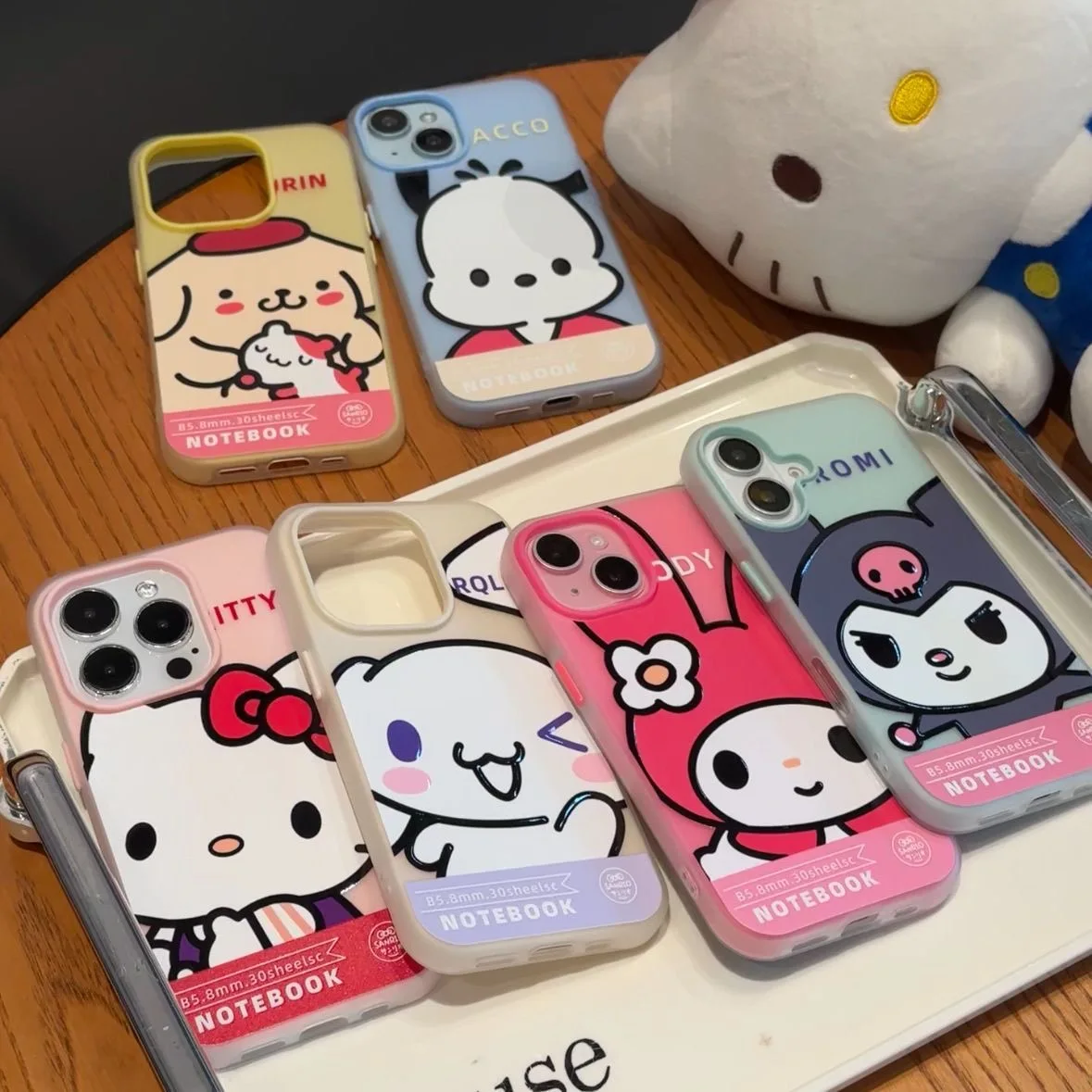 

Luxury Cute My Melody Kuromi tags Soft Case protection for iPhone 16 15 13 12 11 14 Pro Max 16 Plus Coque