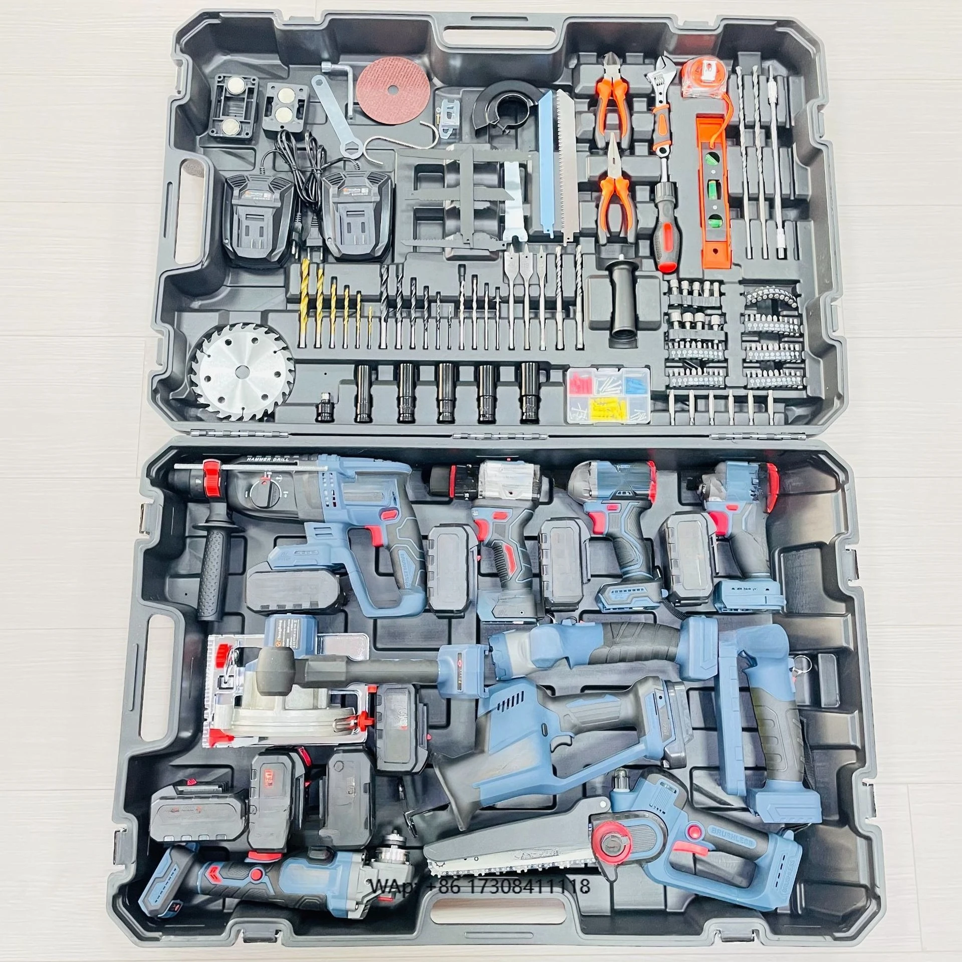 Lithium-Ion Brushless Tools 10-Piece Power Tool Set