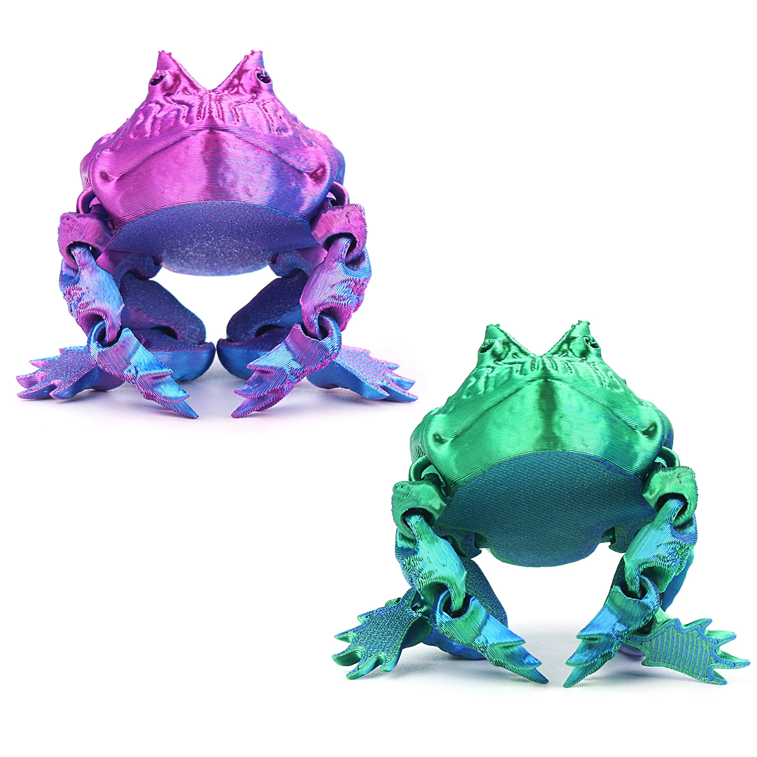 Integrated articulated joint movable gift ornament decoration small animal 3D printing toad children\'s toy