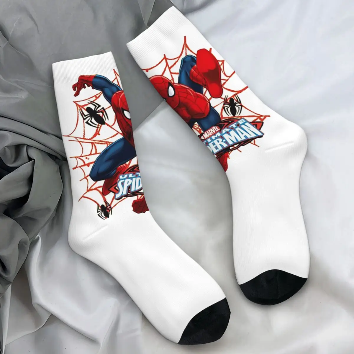 

Spider-Man Socks Casual Stockings Adults Men Soft Breathable Climbing Socks Autumn Design Anti Skid Socks