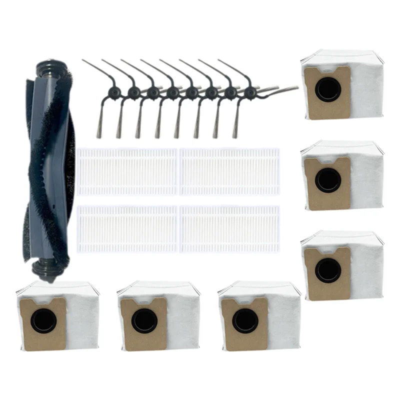 

A61I For Eufy C10 Robot Vacuum Cleaner Accessories Kit Main Brush Side Brush Hepa Filter Large Dust Bag Replacement Part