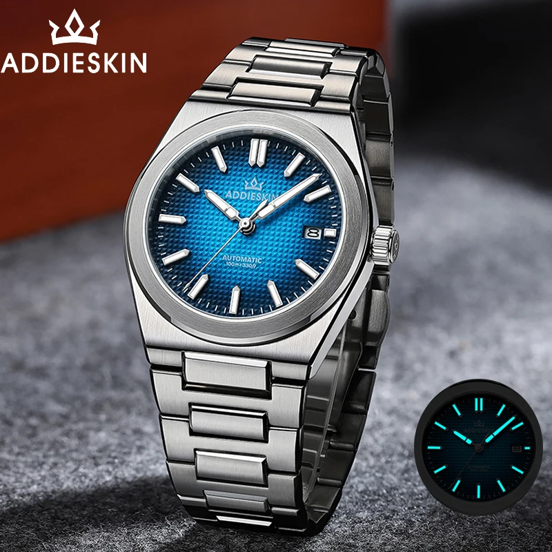 ADDIESKIN K004 Automatic Mechanical Men’s Watch Sapphire Crystal 9015 Japan Movement 100M Waterproof Stainless Luxury Wristwatc