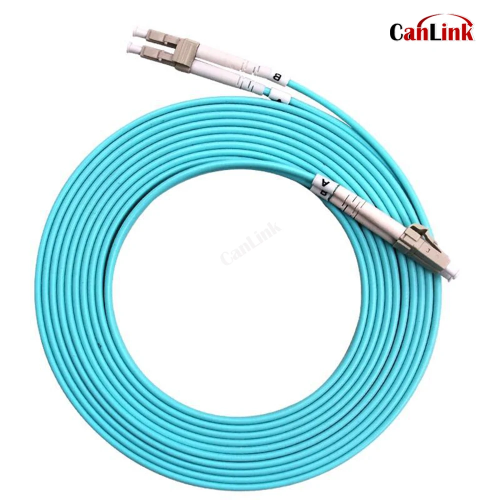 Customized LC to LC OM3 2.0MM 3.0MM UPC Multimode Duplex 3.0MM Fibra fiber optic patch cord Cable 10M 25M 30M 1PCS