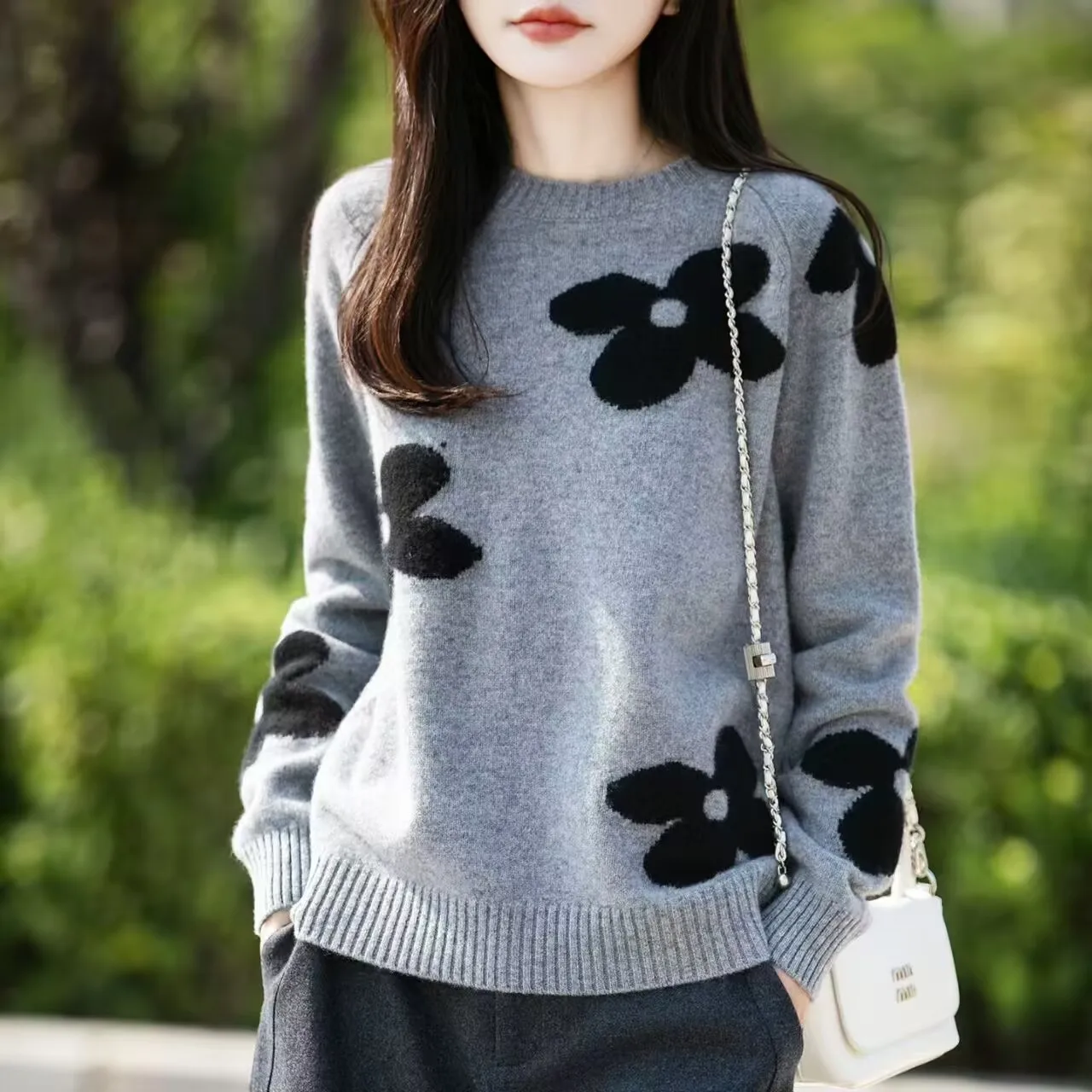 Thickened Warm Sweater For Women Autumn Winter Wear With The New 2026 High-grade Small Korean Version of Bottom Knitwear Trend