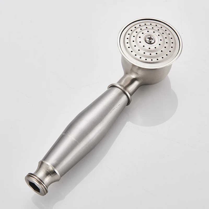 Nickel Brushed Hand Shower Head Telephone Style Bathroom Handheld Shower Spray with 1.5m Shower Hose