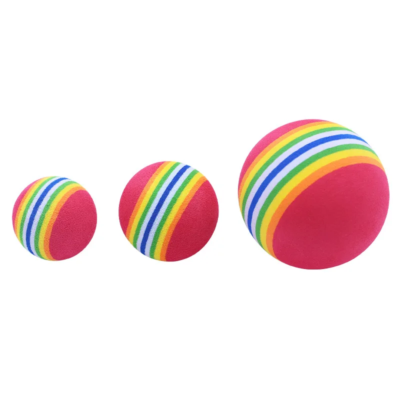 EVA Foam Golf Balls Hot New Rainbow Sponge Indoor Golf Practice Ball Training Aid Yellow/Red/Blue Golf Tennis Training