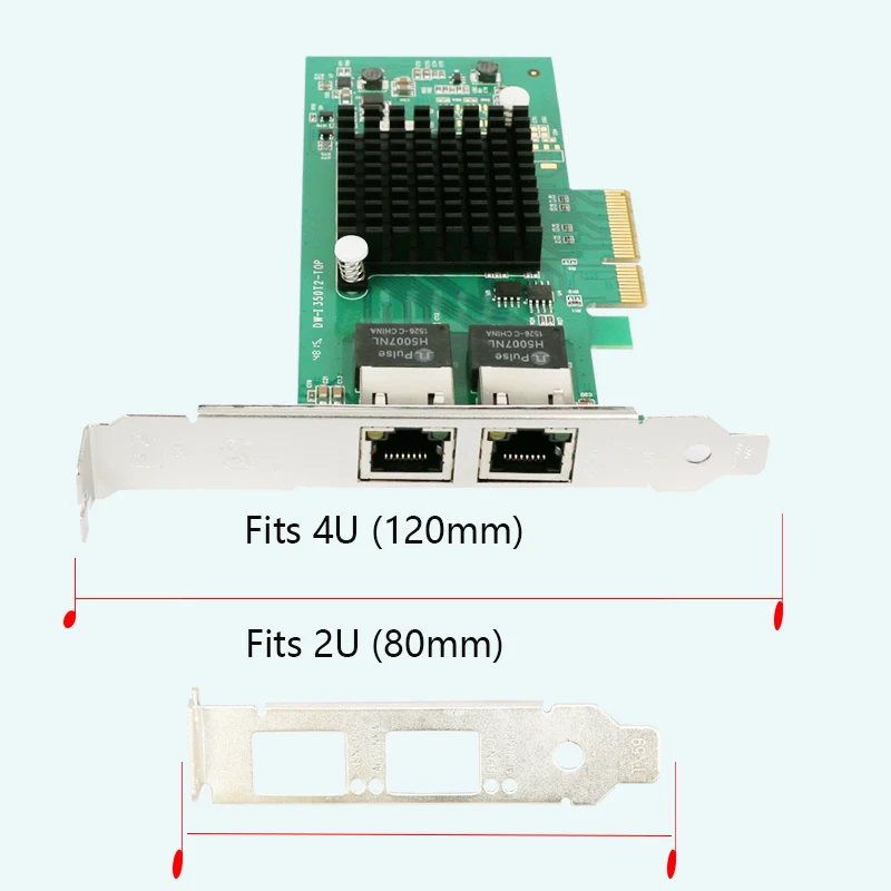 

Industrial Grade PCIe X4 Dual Port Gigabit Ethernet Card I340AM2 Chip, 2x RJ45 10/100/1000Mbps NIC for Server, Desktop, Laptop