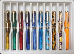 New ADMOK M400 Acrylic Piston Fountain Pen Soft Smooth No.5 Nib Inking Applicable For Pelikan M400/405 Students Writing Gift Pen