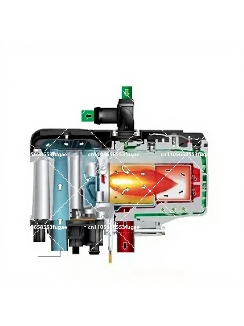 12V 5KW Car Parking Heater with Water Pump Remote Control Engine Preheater for Vehicle Warming