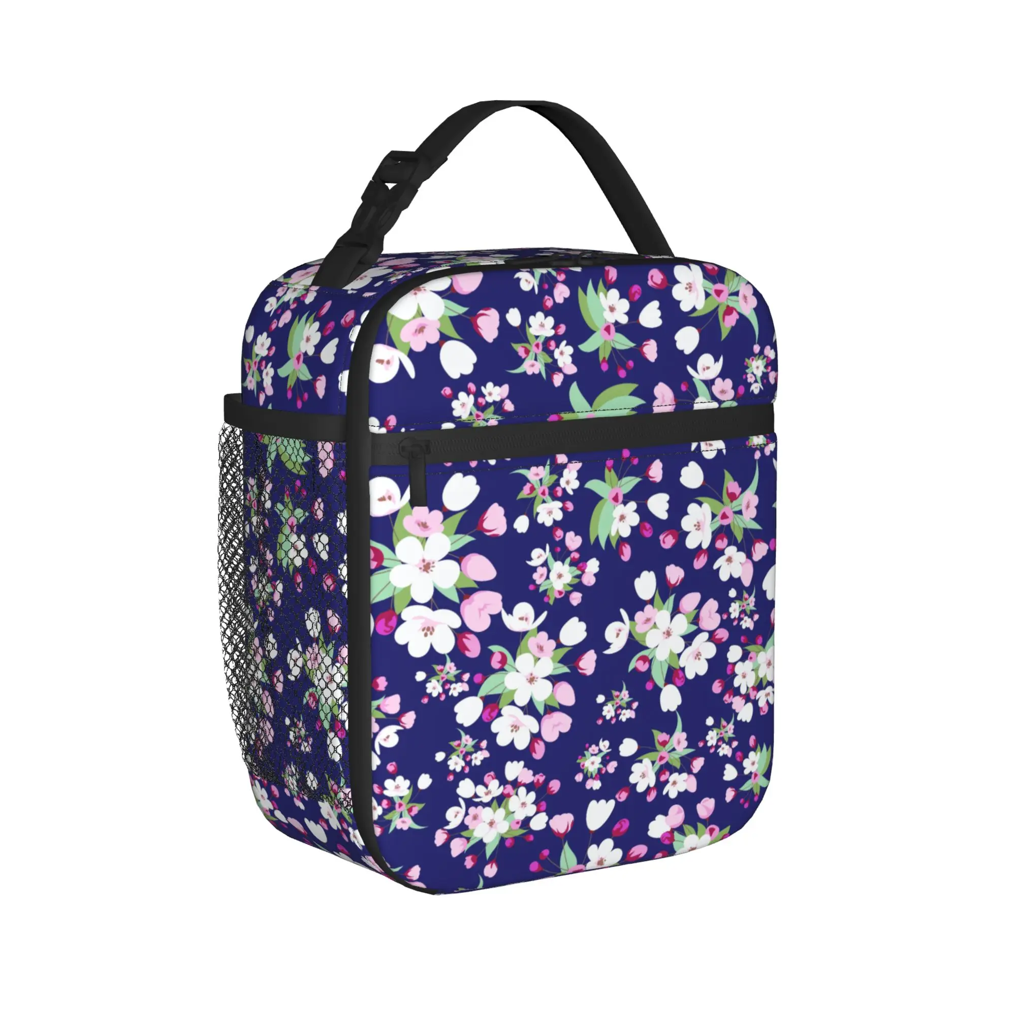 Japanese Sakura Cherry Blossom Thermal Insulated Lunch Bag for School  Reusable Food Bag Container Thermal Cooler Lunch Boxes