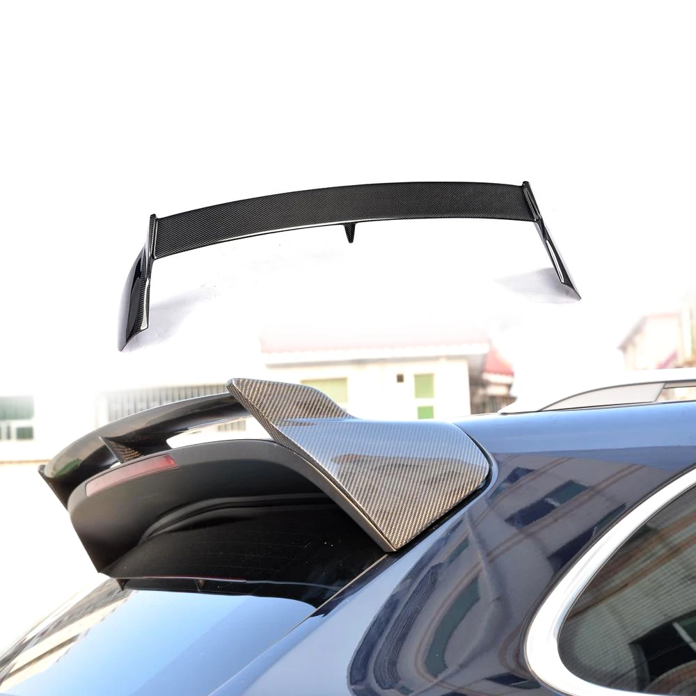

Carbon Fiber 958 Rear Trunk Roof Wing Spoiler for Porsche Cayenne 958 Turbo S Sport 4-Door 2015-2017