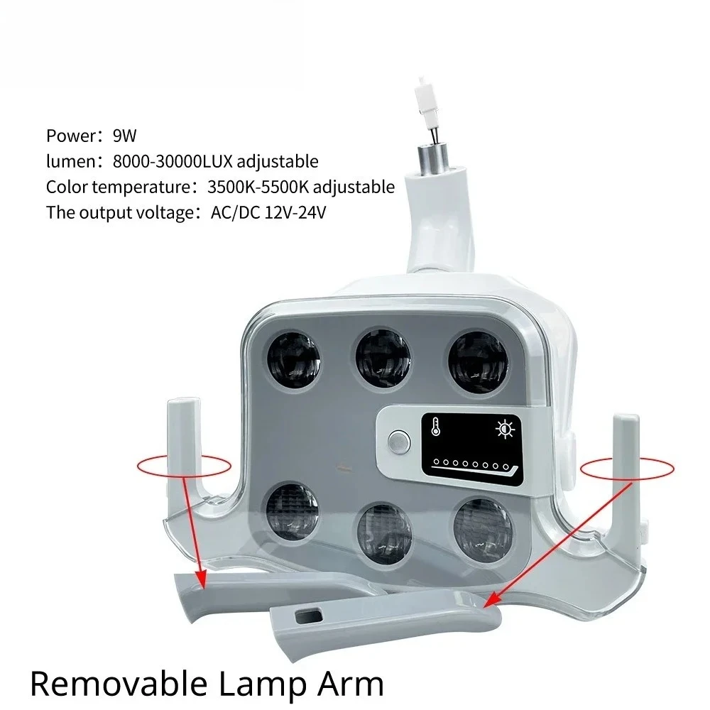 Lámpara ajustable con 6 bombillas Equipo para iluminación