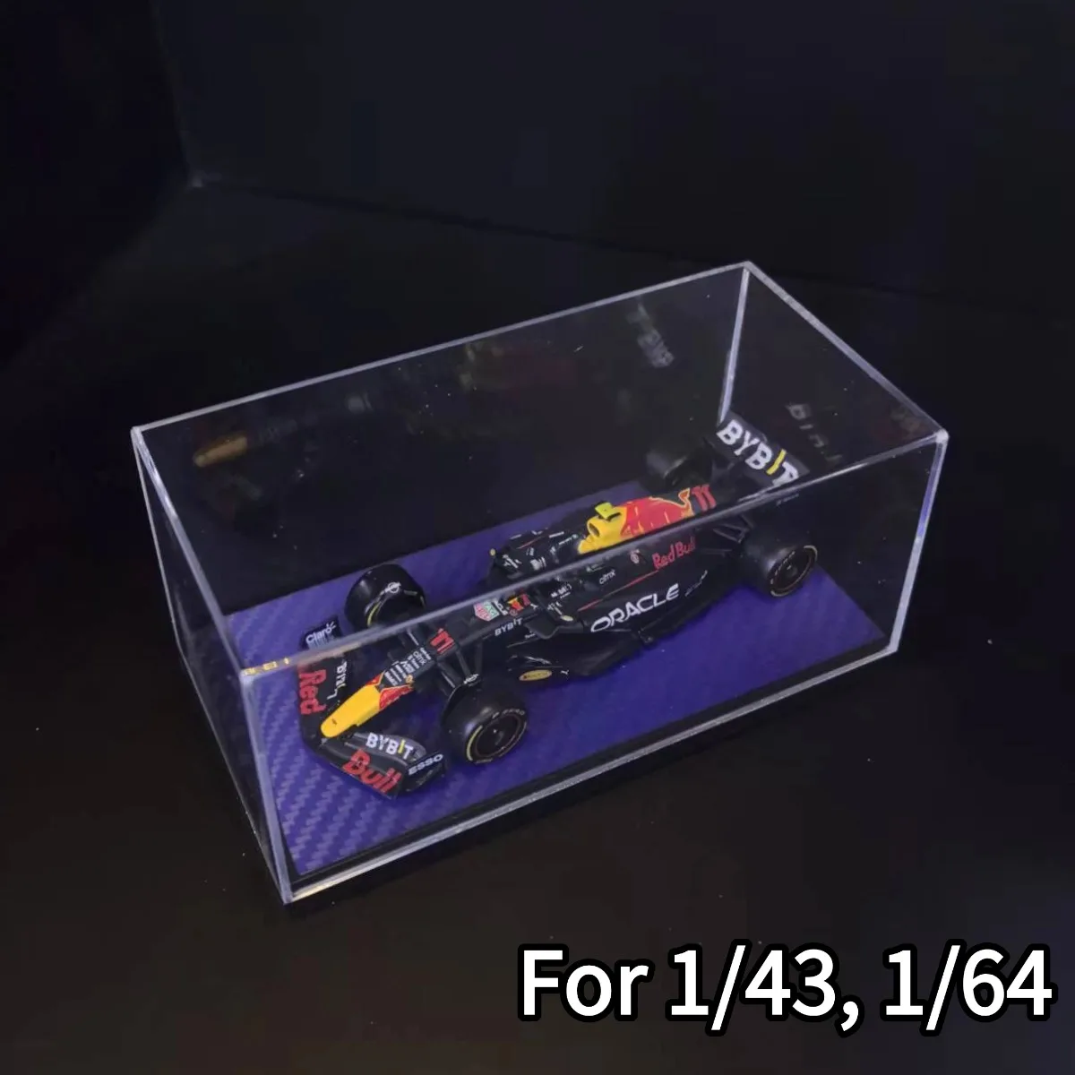 Acryl-Vitrine für Maßstab 1:43 1:64 1:87 Tomica Bburago Spark Minichamps F1 Automodell Formel 1 Miniaturspielzeug