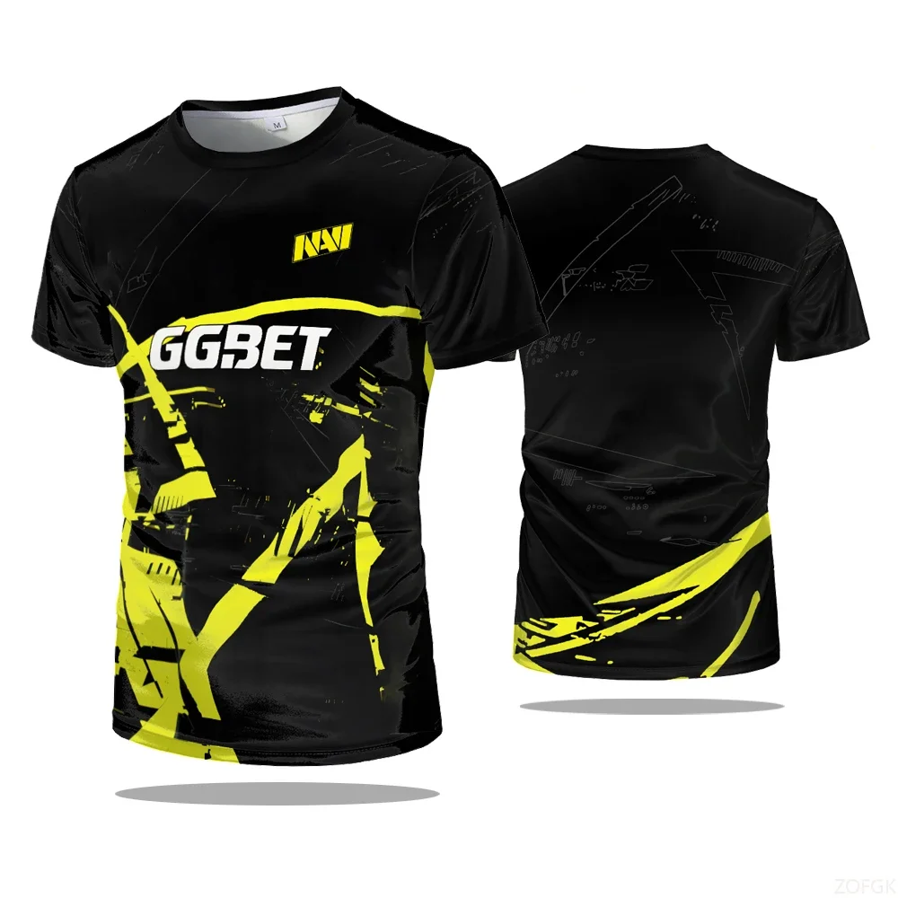 Esports CS GO Game Navi Team موحدة تي شيرت ألعاب لاعب مسابقة التدريب الرياضي تي شيرت سريع الجفاف الرجال ملابس كحلي غير رسمية تيز #3
