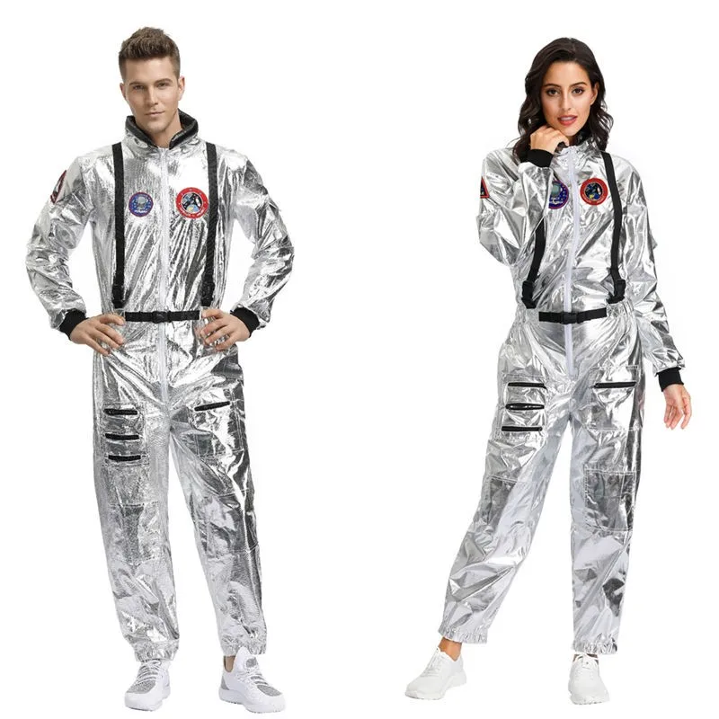 

Halloween Adult Cosplay Astronaut Space Suit Stage Costume Couple's Outfit Roaming Earth Stage Costume Women's Fashion