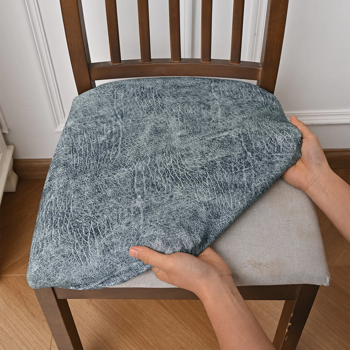 1/4PC weicher Stuhlbezug, dehnbar, elastisch, elastisch, Stuhlbezug, Stretch, für Esszimmer, individuell gestaltete Stühle, Bezüge für Zuhause