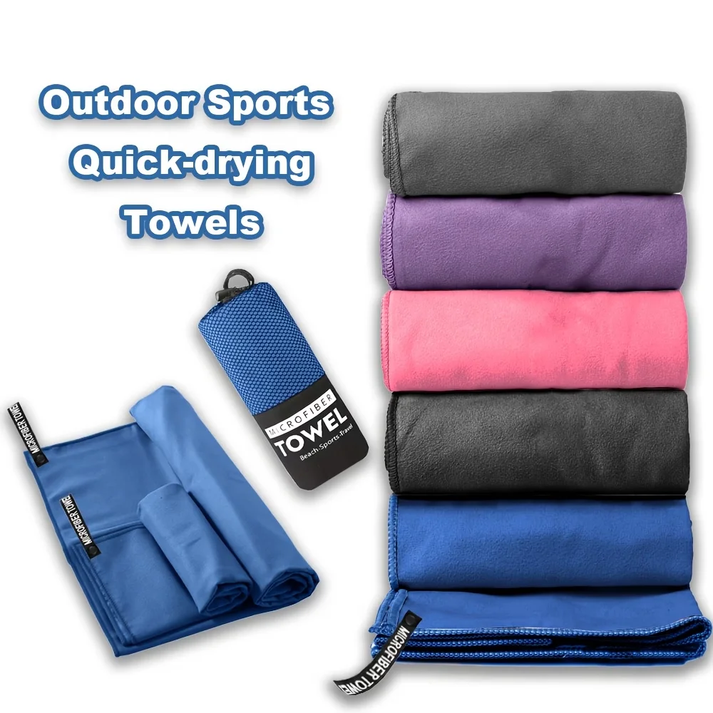 New Microfiber Towel Sports Quick Dry Super Absorbent Camping Towel Ultra Soft Lightweight Gym Swimming Yoga Beach Towel