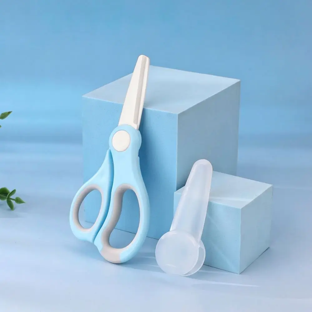 Durable Ceramic Baby Food Cutter Portable Kitchen Shears For Toddler Feeding High Temperature Resistant With Case