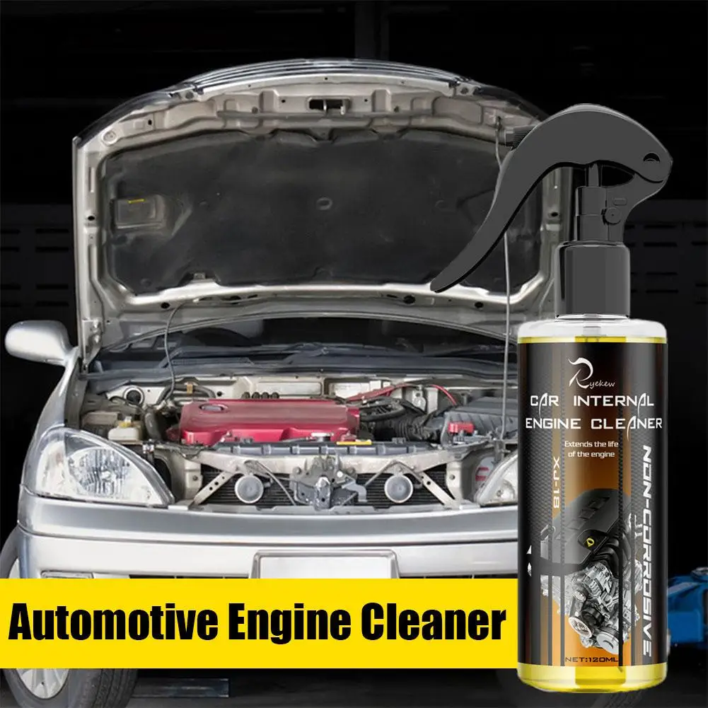 

Car Engine Bay Cleaner Powerful Decontamination Cleaning Auto Detergent 120ml Detailer Cleaning Car Product Compartment Eng E8V9