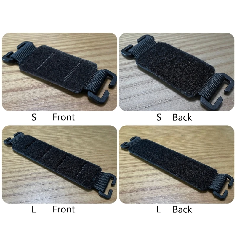 4Pcs Tactically Patches Panel Strips Attachment Identity Patches Badge Pad Adapter Convenient Patches Badge Pad Adapter