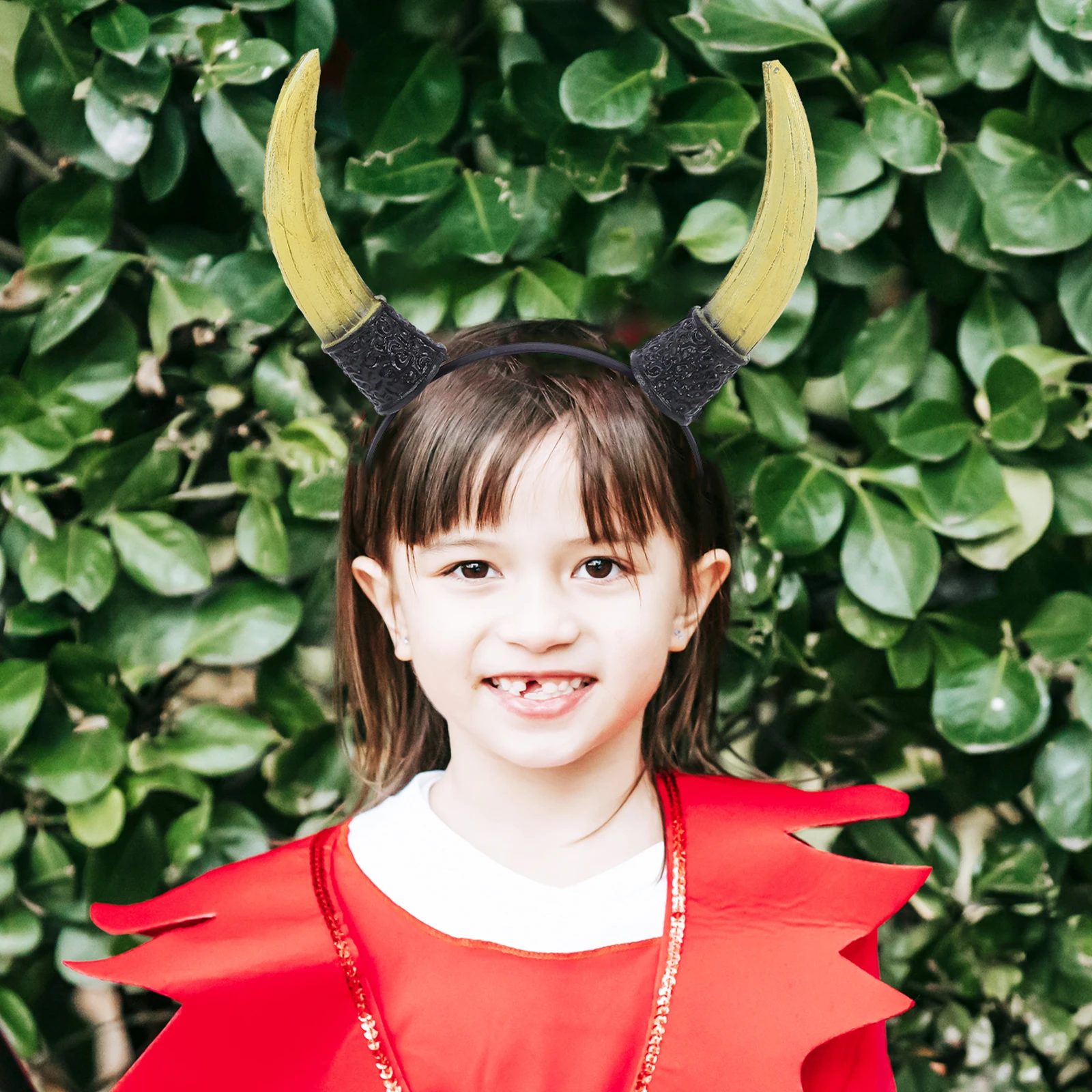 

Halloween Horn Bull Costume Antlers Horn Flower Crown Ears Headdress Dress Up Party Accessories Bull Headband Headbands