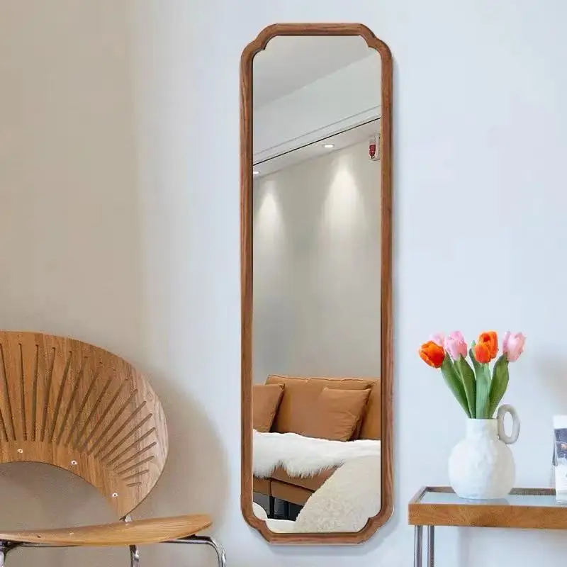 Bathroom Wall Mirror desk mirror Rectangle Elegant Full Body Length Large Mirror Quality Wavy Adhesive Espelho Home Decor Luxury