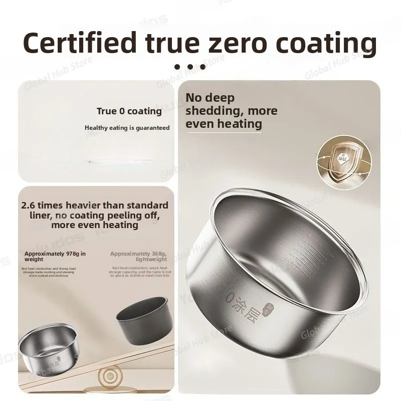 Household Multifunctional Smart Rice Cooker 0 Mini Rice Cooker 0 Coated Liner Kitchen Appliances