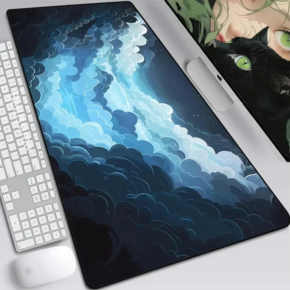 Large game mouse pad cloud art computer rubber non-slip mouse pad table pad 600x1200mm desk pad computer keyboard pad table pad