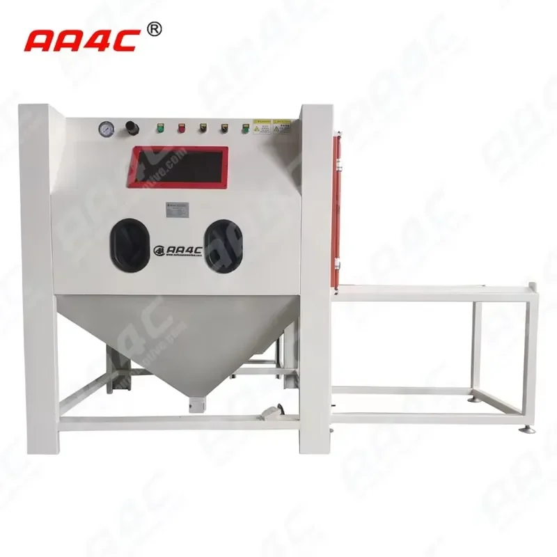 AA4C Customized Heavy Big Size Derusting Rust Polishing Shot Blasting Sandblast Cabinet
