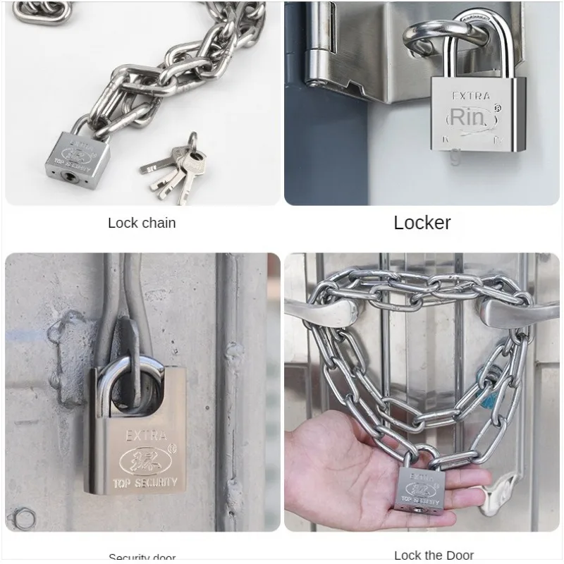 Locks Outdoor Padlock Thickened Anti-theft Door Waterproof and Rust Proof Household Door Lock Dormitory Cabinet Door Safety Lock