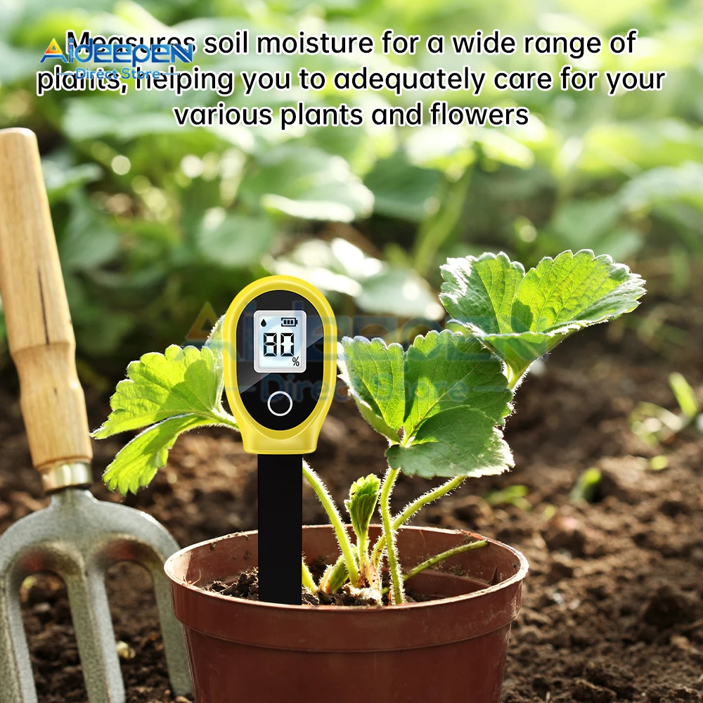 New Portable Soil Moisture Sensor Monitor Plants Flower Soil Hygrometer Plant Detector Garden Care Planting Humidity Meter