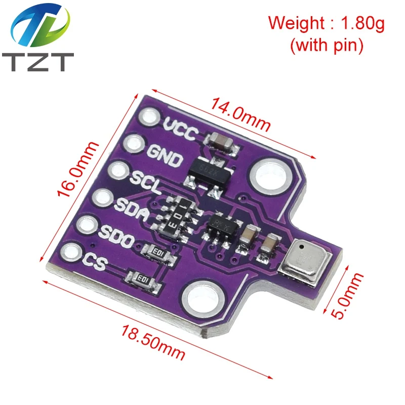 Imagem -02 - Digital Sensor de Pressão Umidade Temperatura Cjmcu680 Alta Altitude Placa Desenvolvimento Módulo Sensor Bme680