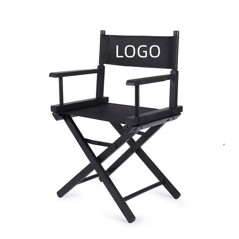 Oaktafair Standard Height Directors Chair Personalised Logo Wooden& Foldable Outdoor/indoor Portable Lightweight Camping Chair