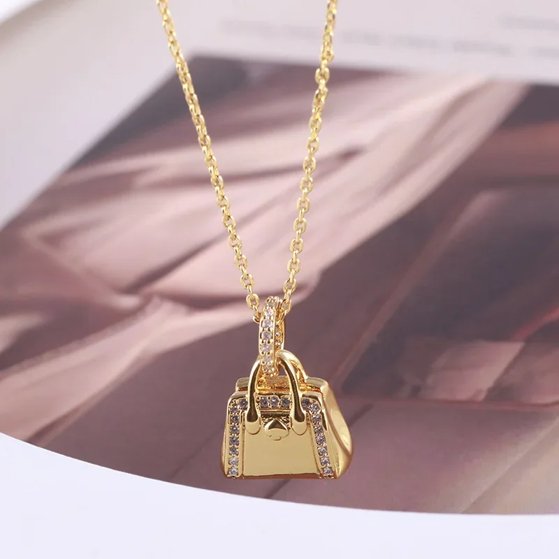

KS European and American Niche Versatile Simple Creative Personality Three-dimensional Handbag Bag Necklace Women
