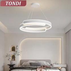 Glanz moderne LED Kronleuchter Raum dekoration Wohnzimmer Esszimmer Küche Ring Decke Kronleuchter Wohnkultur Beleuchtung