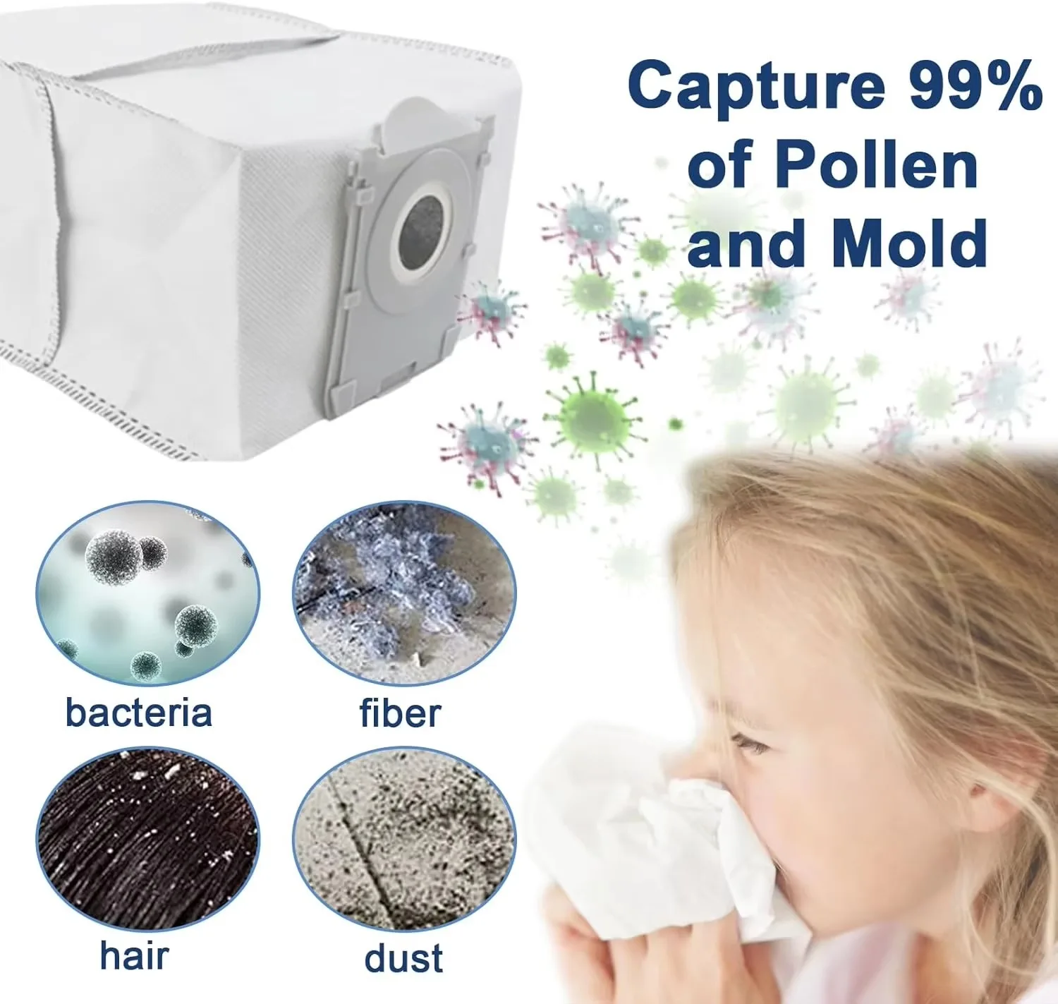 Für Ecovacs Debot T30C PRO/T30C PRO OMNI GEN2 Staubsauger-Zubehör Hauptbürste Seitenbürste HEPA-Filter Wischmopp Staubbeutel Ersatzteile – Detail 10