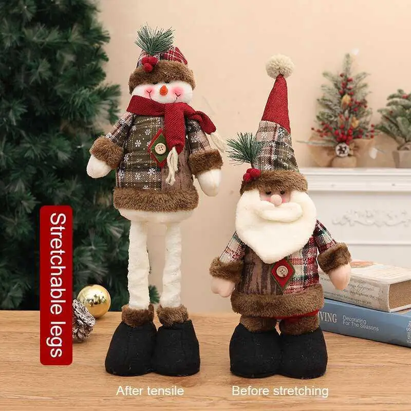 

Christmas Decoration 2025 News Telescopic Santa Claus Christmas Dolls Home Decoration Christmas Ornaments New Year's Decor