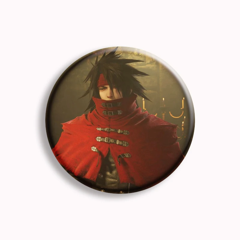 Game FF7 Vincent Valentine Anime Dirge Of Cerberus Button Pin